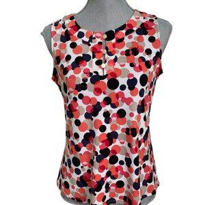 Jones Studio Sleeveless Women's Top Multicolor Pattern Size M